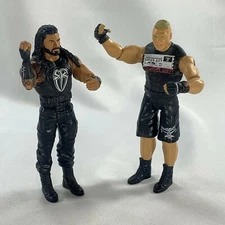 Roman Reigns & Brock Lesnar WWE Mattle Battle Pack Series 52 Figures wwf aew nxt