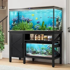 Heavy Duty Metal Aquarium Stand 55-75 Gallon Fish Tank Stand with Cabinet