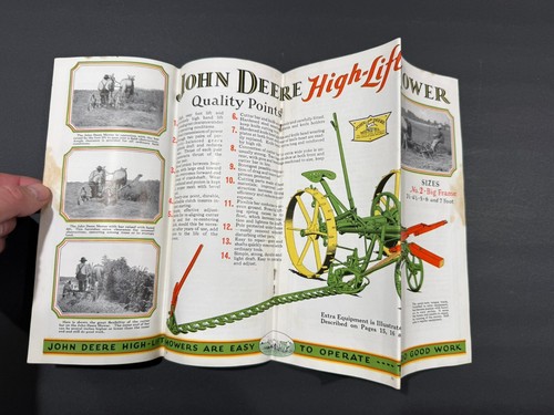 1933 John Deere High Lift Mower Brochures & John Deere Postal Card....3 Items - Picture 7 of 15