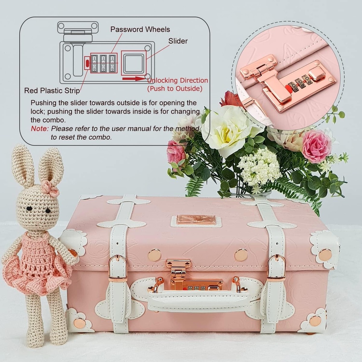 12 Inch Natural Keepsake Baby Box Vintage Suitcase Memory Case New