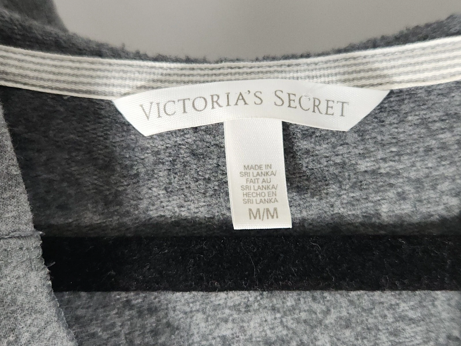 UNDERCOVER Felpa con cappuccio Victorias Secret donna New York VS grigia taglia media