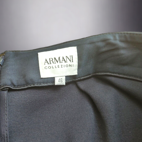 Armani collezioni gonna donna blu vintage 90S in viscosa tg. 46 - L - Imagen 6 de 10