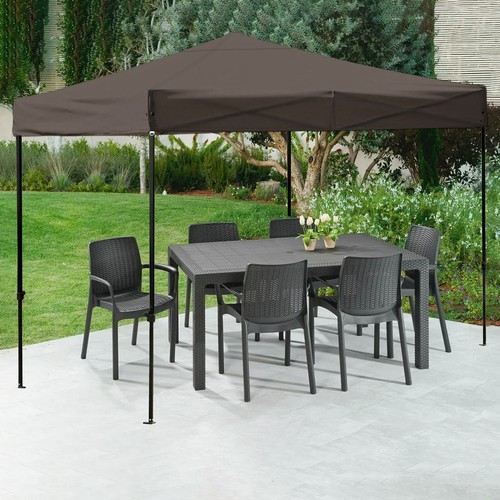 Ersatzdach Pavillon 3x3m Wasserdicht Gartenpavillon Einzeldach Dach Gartenzelt - Bild 8 von 22