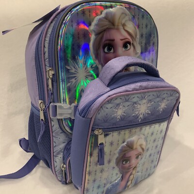 elsa backpack and lunchbox