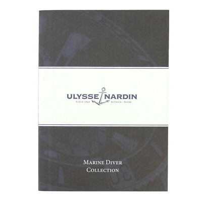 ULYSSE NARDIN MARINE DIVER COLLECTION INSTRUCTIONS MANUAL - GREAT CONDITION