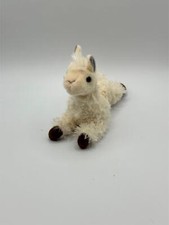 White LLAMA 9" Plush Stuffed Animal Toy by Aurora