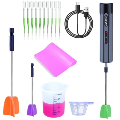 Rechargeable Epoxy Resin Mixer,USB Handheld Electric Resin Mixer for Mixing E...