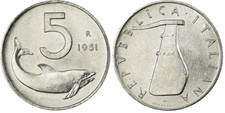 Repubblica  Italiana - 5 Lire Delfino dal 1951 al 1998 - Entra e scegli!