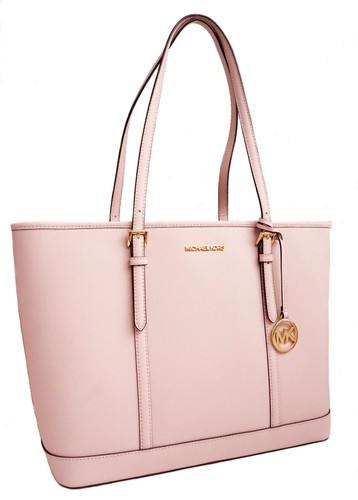 Michael Kors Borsa Tote Jet Set Travel LG TZ Shldr Powder Blush Nuova - Foto 2 di 9