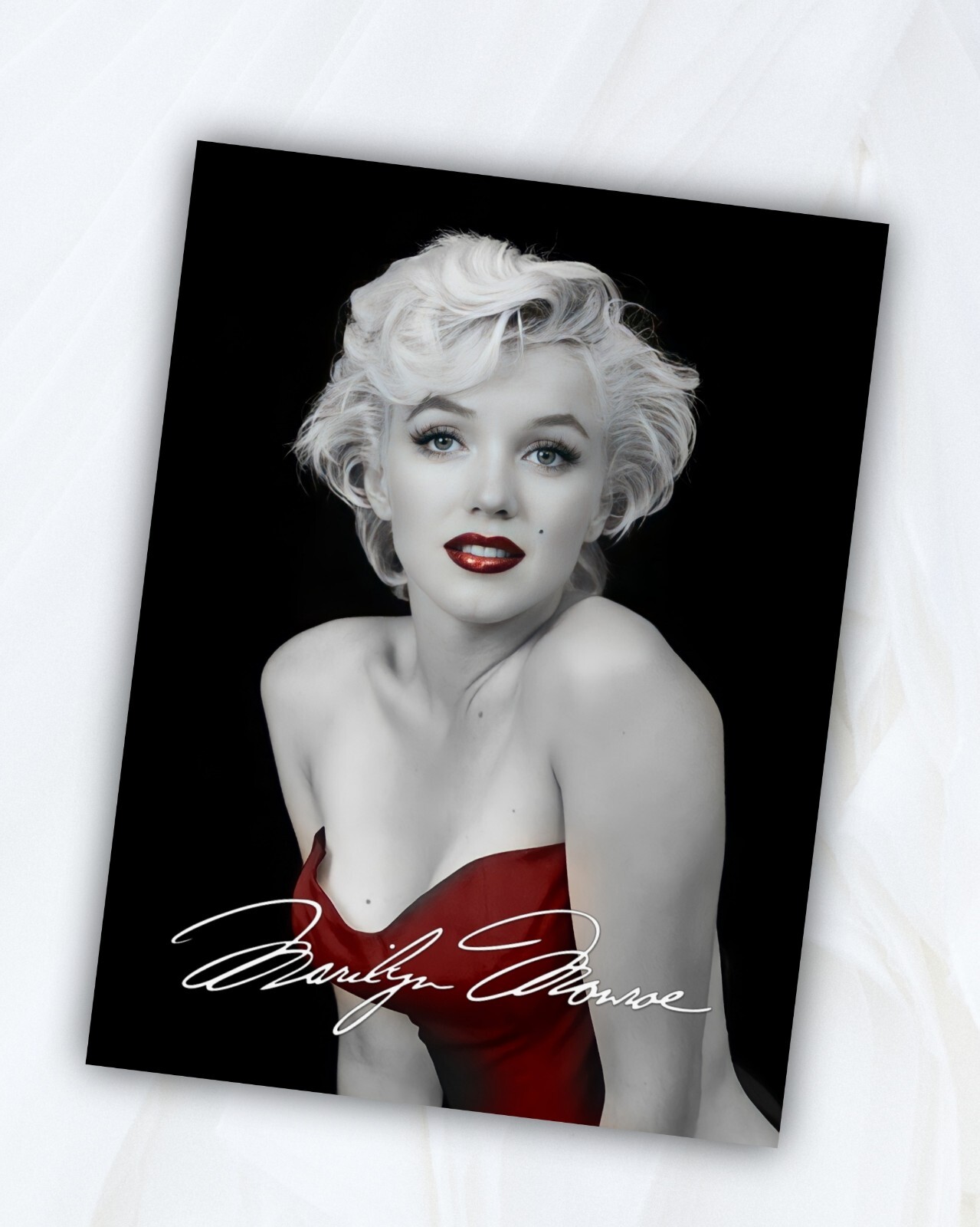 Marilyn Monroe Ballerina Art RED LIPS HQ Wall Decor Framed Print eBay