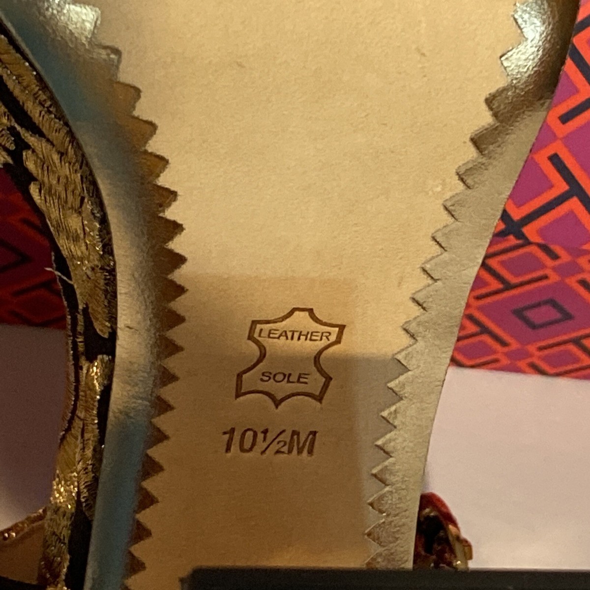 【Tory Burch】ブラックレザーサンダル ゴールド装飾付き TORY BURCH トリーバーチ サンダル ブラック レザー 6.5M - メルカリ
