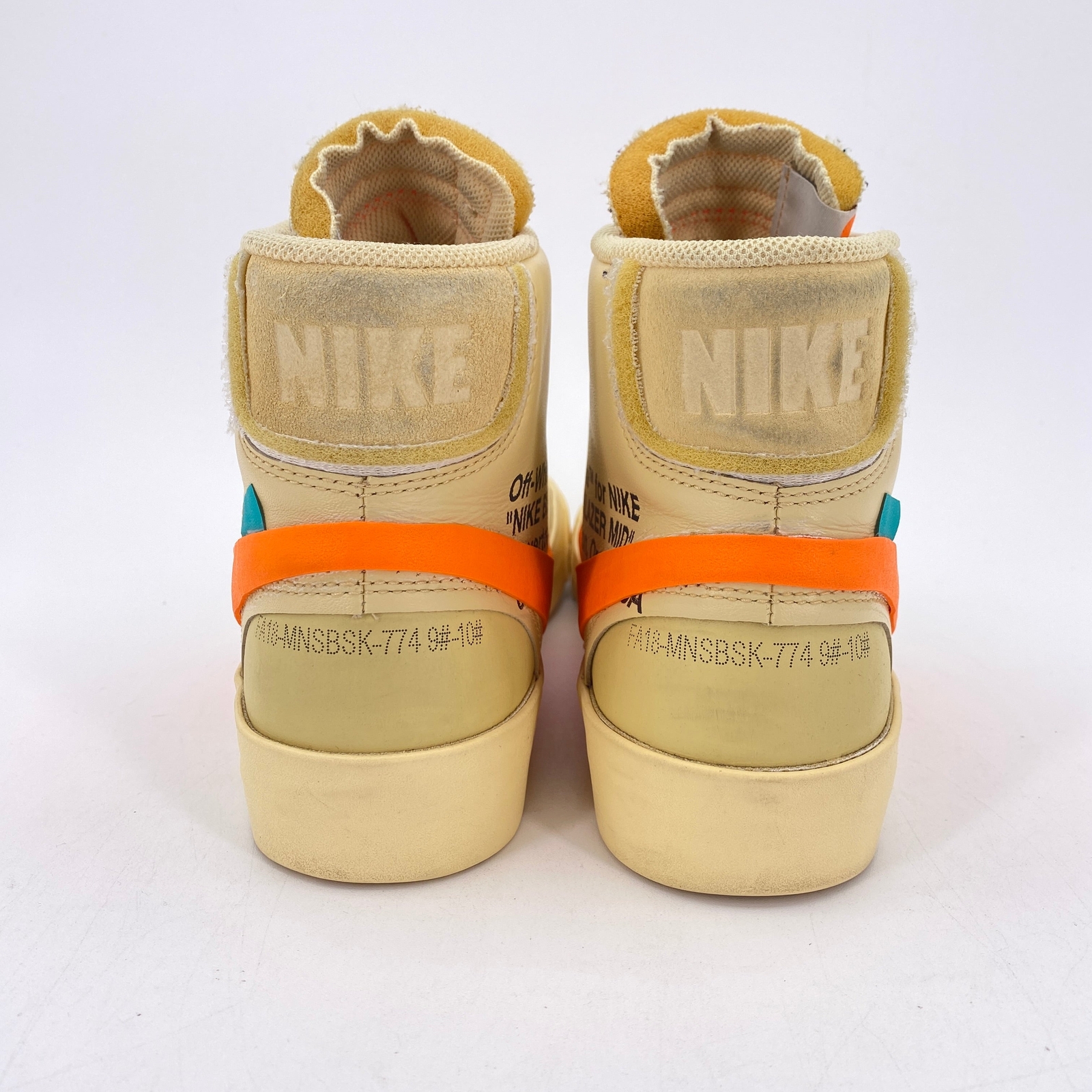 OFF WHITE X NIKE Nike Blazer Mid "ALL HALLOWS EVE" 2019 Taglia 9 aa3832 700 (1 3259)