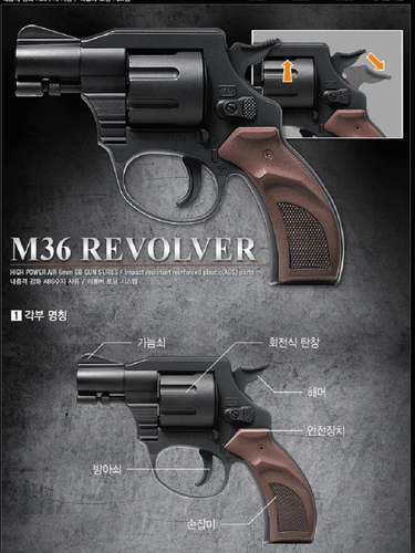 REVÓLVER Academy 17229 M36 Pistola Juguetes Plástico Modelo Kit - Imagen 2 de 4