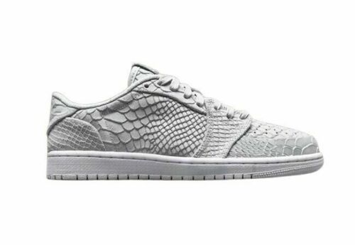 Nike Air Jordan 1 AJ1 Retro Low White Metallic Blue Men's Nike Air Jordan 1 AJ1 Retro Low White Metallic Blue Men's