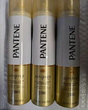 3 Pantene Airspray Level 3 Hairspray Alcohol Free Brushable Flexible 7 Oz
