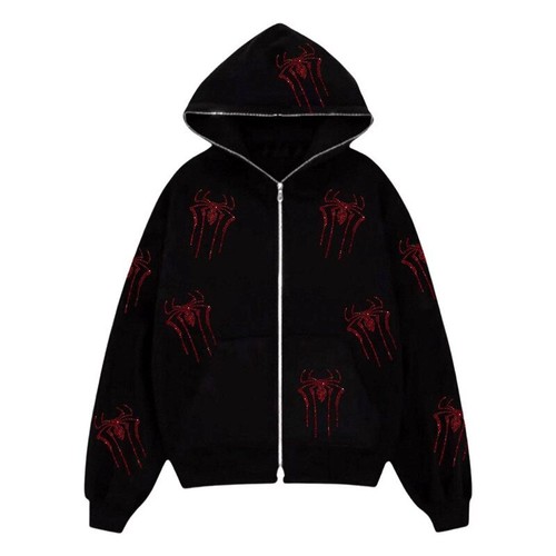 Hoodie Sweatshirt Coat Pullover Men's Gothic Long Sleeve Oversized Jacket Hoodie - Bild 12 von 26