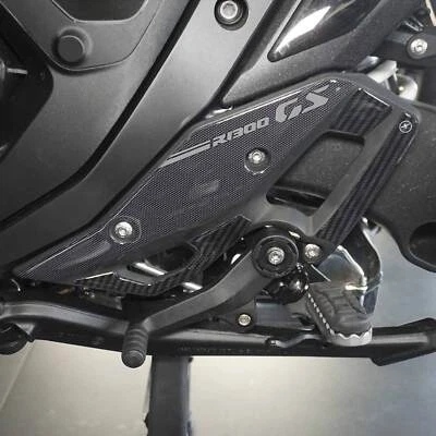 LABELBIKE Adesivi 3D Battitacco pedane poggiapiedi moto compatibili con BMW R1300GS