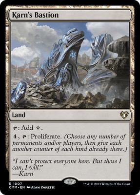 Karn's Bastion - War Of The Spark/Commander - MTG Magic The Gathering Card - Near Mint Condition