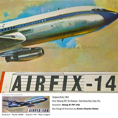 Original Airfix 1963 · First ''Boeing 707'' Kit Release · Scale 1:144