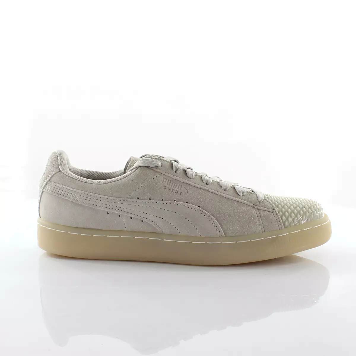 Puma Suede Jelly Grey Leather Womens Trainers 365859 02 eBay