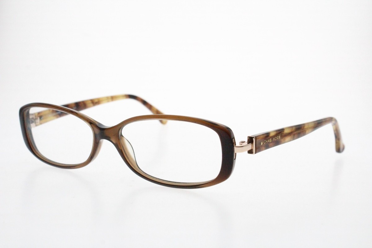 Michael Kors Brown Tortoise Eyeglass Frame Michael Kors Brown Clear Tortoise Cat Eye Frame Eyeglasses  main image 4