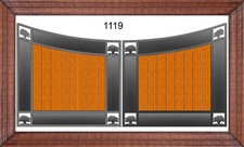 On Sale  1119 Driveway Gate Steel Wood 12'-16' Home Safety Security Privacy