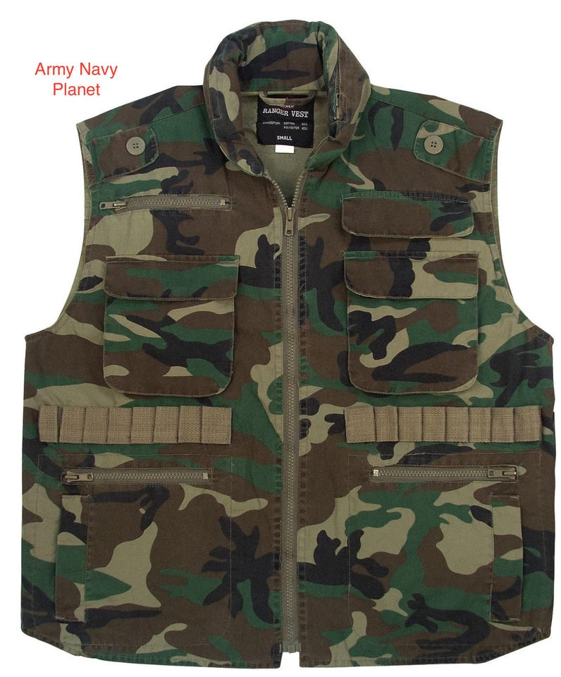 COLETE INFANTIL RANGER CAMUFLADO EXÉRCITO Woodland Camo ROTHCO 8555 - Imagem 2 de 4