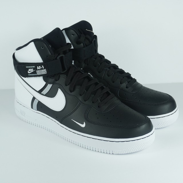 Nike Air Force 1'07 Wolf Grey White Black Athletic Sneakers 820266-008 - Sepsport