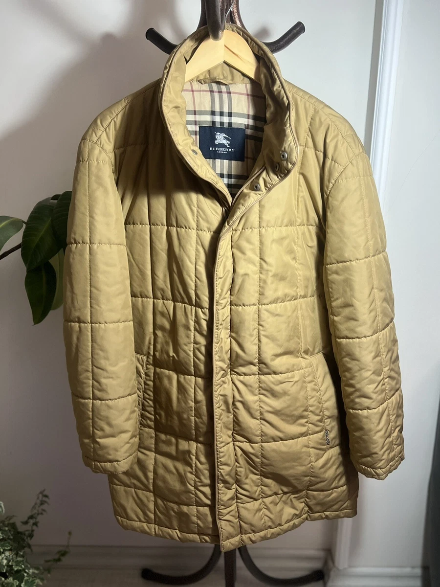 Burberry quilted jacket mens clearance yellow
