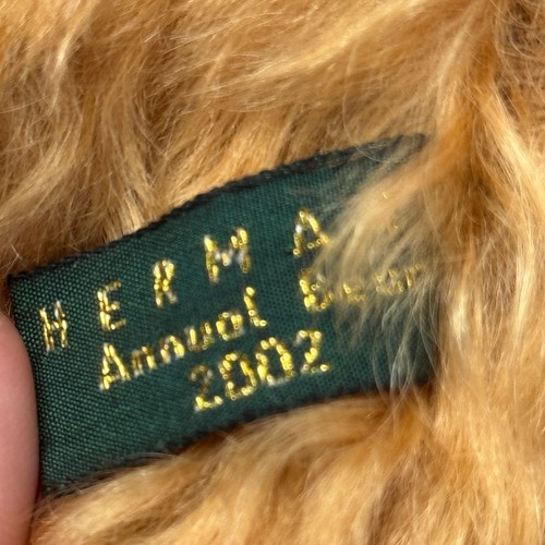 RARE 2002 HERMANN MOHAIR ANNUAL BEAR TAGS LIMITED EDITION GROWLER W/Tags GREEN! - Picture 12 of 12