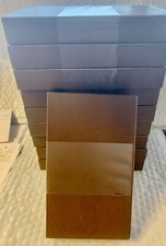 VHS Video Tape Storage Cases- Brown Plastic- 1/3 Sleeve- New - Lot of 10 -Alpha