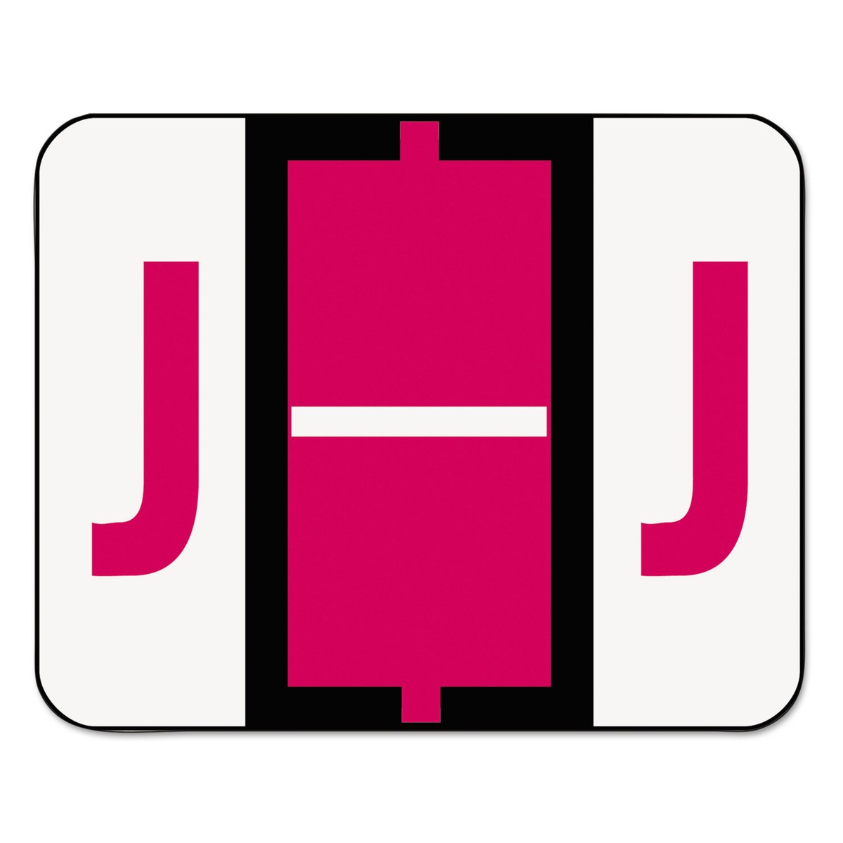 Smead A-Z Color-Coded Bar-Style End Tab Labels, Letter J