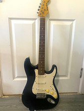 Fender Stratocaster Black Solid Body 6-String Right-Handed Electric Guitar
