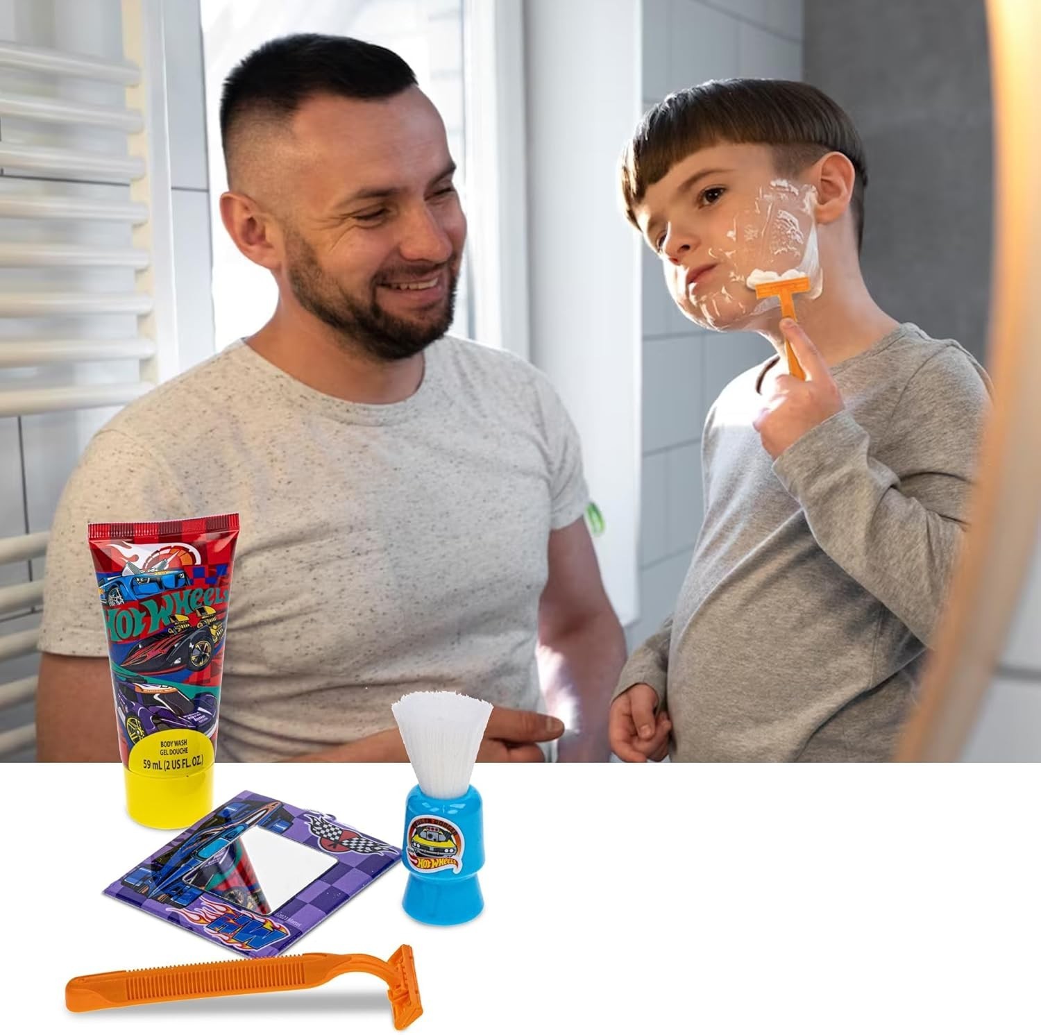 Hot Wheels My First Shaving Kit Pretend Play Razor Bath Set Kids Toy Ages 3+ New