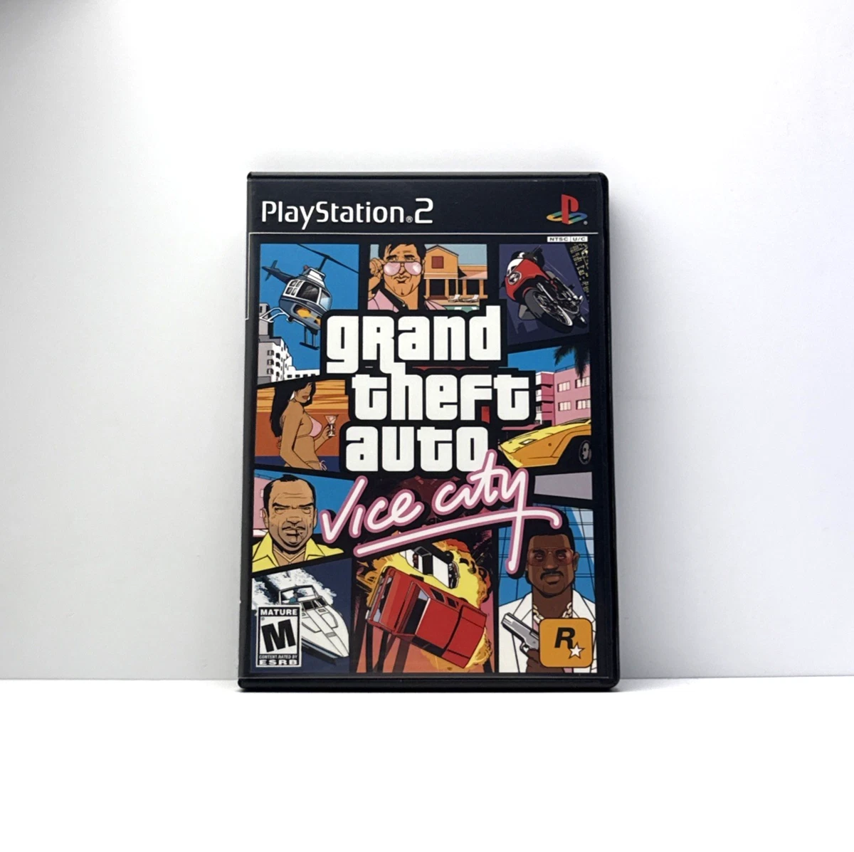Jeu PlayStation 2 Grand Theft Auto : Vice City Complet - Version étiquette Noire, Boîte Et Notice