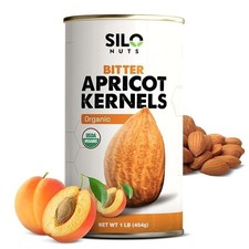 Organic Bitter Raw Apricot Kernel Premium Seeds 16oz Gluten USDA GLUTEN 1LB FREE