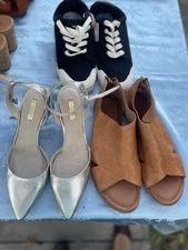 Sofft Women’s  Leather Peep Toe Size 9.5-plus Another 2 Pairs Size 9 Bundle