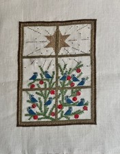 Haandarbejdets Fremme * Wintervögel * Design Edith Hansen * fertig gestickt