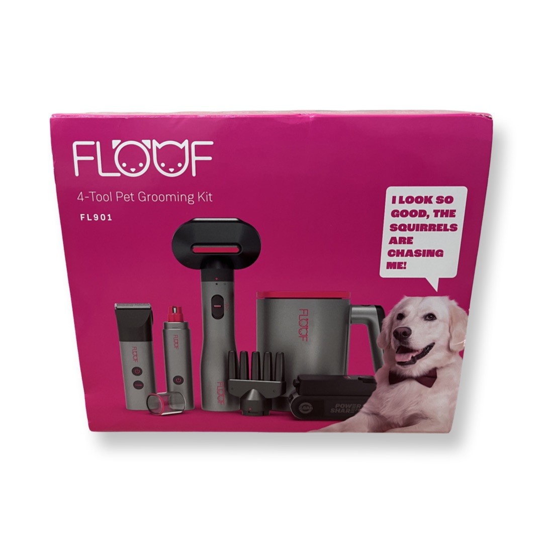 Pet Grooming 20V Floof 4 Tool Pet Combo Full Kit Battery & Control Hub NEW