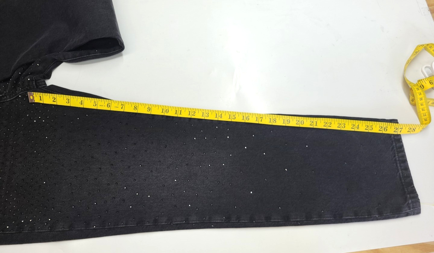 Zara Womens Black High Rise Skinny Jeans with Rhinestones Size 8 Edgy Mobwife thumbnail 19