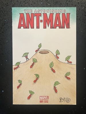 Astonishing Ant-Man #1 Marvel Original Sketch Variant Brandon Olterman Signed!