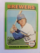 1975 TOPPS CHARLIE MOORE #636 NM