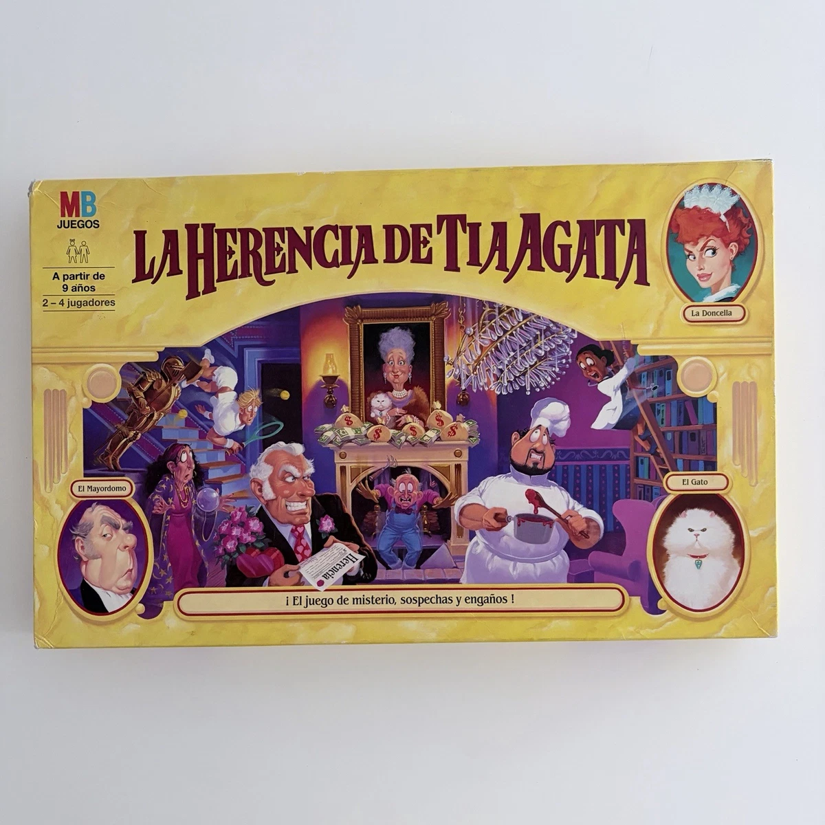 Juego de mesa La Herencia de Tia Agata MB Juegos COMPLETO 1994 buen estado