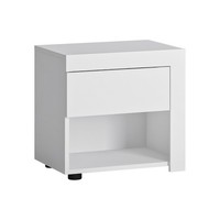 Nachttisch Nachtschrank Nachtkonsole NachtschräNkchen Weiß Hochglanz
