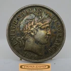 1906 Barber Silver Dime, 90% Silver, Full Liberty - #C55532NQ