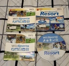 Wii Sports and Wii Sports Resort 2 in 1 Combo Disc w/Sleeve And Manual Tested