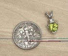 14k Peridot & Moissanite Heart Pendant — photo 6