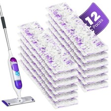 12 Pack Disposable Power Mop Refills for Swiffer Power Mop 12pcs Mop Pads