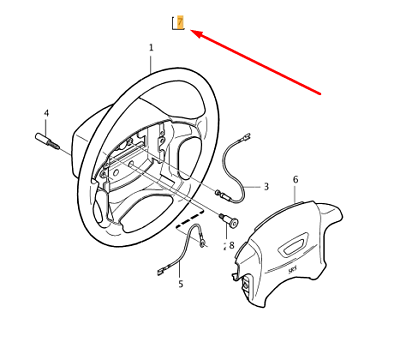 VOLVO S70 Steering Wheel 9192622 NEW GENUINE - Picture 1 of 1