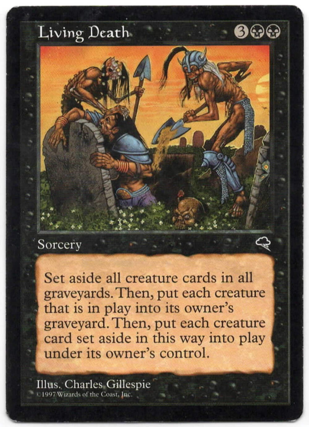 Magic the Gathering - Living Death - 142 - RARE - Tempest - LP